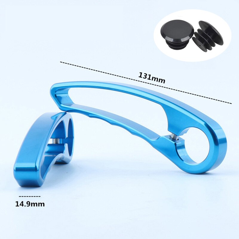 1 par de extremos de manillar de bicicleta, accesorios auxiliares pequeños para bicicleta de montaña y carretera: Azul cielo