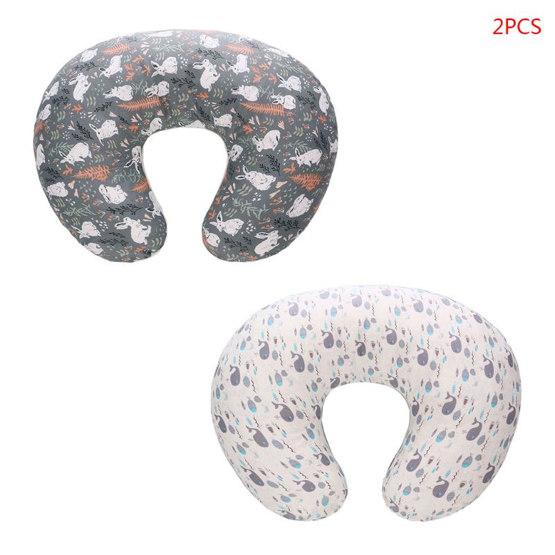 Baby Breastfeeding Pillow/Pillowcase Newborn Head Positioner Maternal and Child Supplies Multi-function U-type Maternity Nursing: 1-2PC-Pillowcase