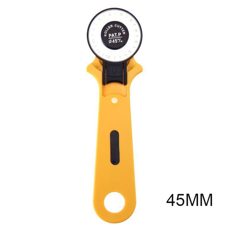 Round Manual Wheel Cutter Scissors Rotary Multifunctional Cloth Plasic Roller Cutter LB88: 45mm
