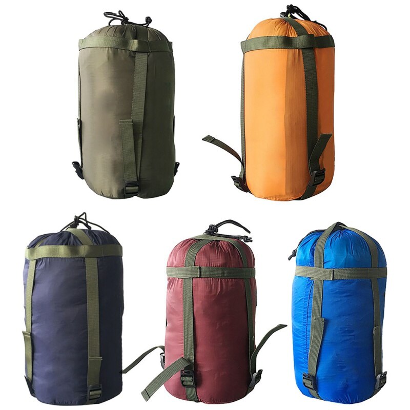 Saco para dormir al aire libre, saco de compresión, ropa, artículos diversos, bolsa de almacenamiento con cordón, equipo de Camping (no incluye bolsa de dormir)