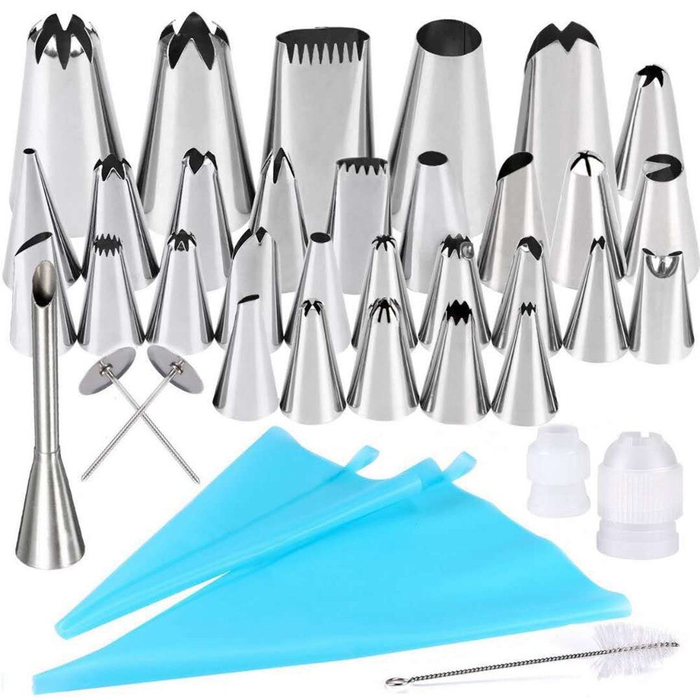 62pcs Cake Decorating Kit Cake Rotating Turntable Icing Piping Nozzles Cake Spatula Kitchen Baking Pastry: C2124