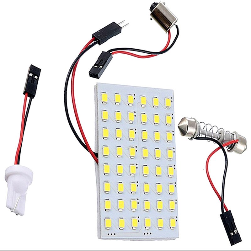 48 SMD COB LED 4W 12V Wit Licht Interieur Lampjes Dome Lamp