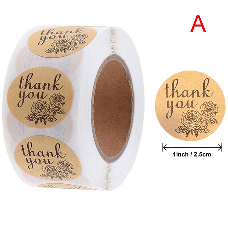Pretty Things Inside Stickers 500pcs Round Paper Gold Thank you stickers for Small Business Packaging Seal Label Stickers: A