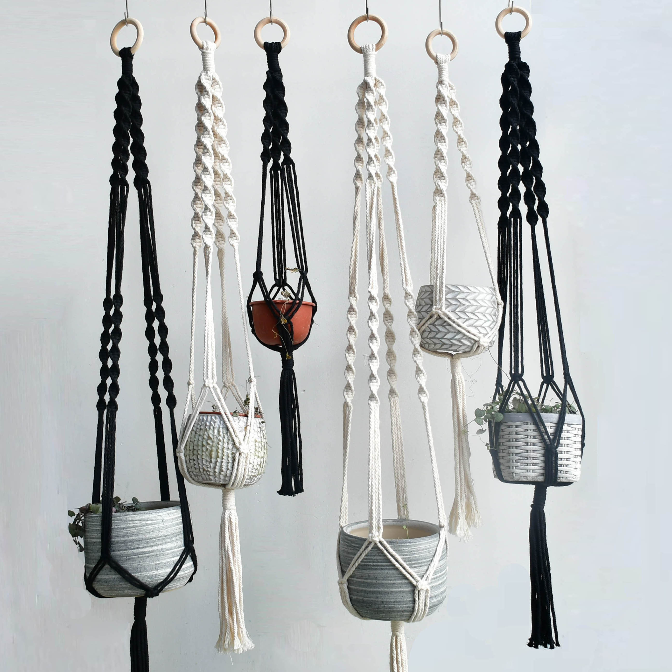 handmade macrame pot hanger plant hanger pot holder pot hanging for home garden large size 4MM