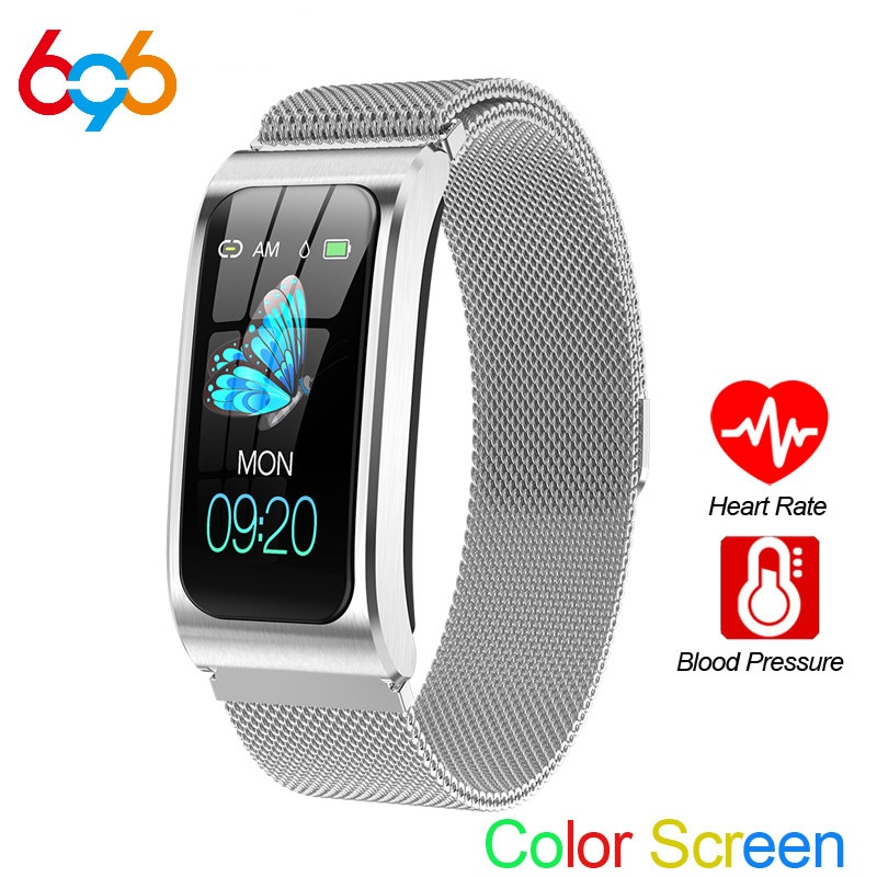 AK12 Activity Fitness Tracker Smart Bracelet Color Screen Waterproof Women's Watch Heart Rate Monitor Sports Band