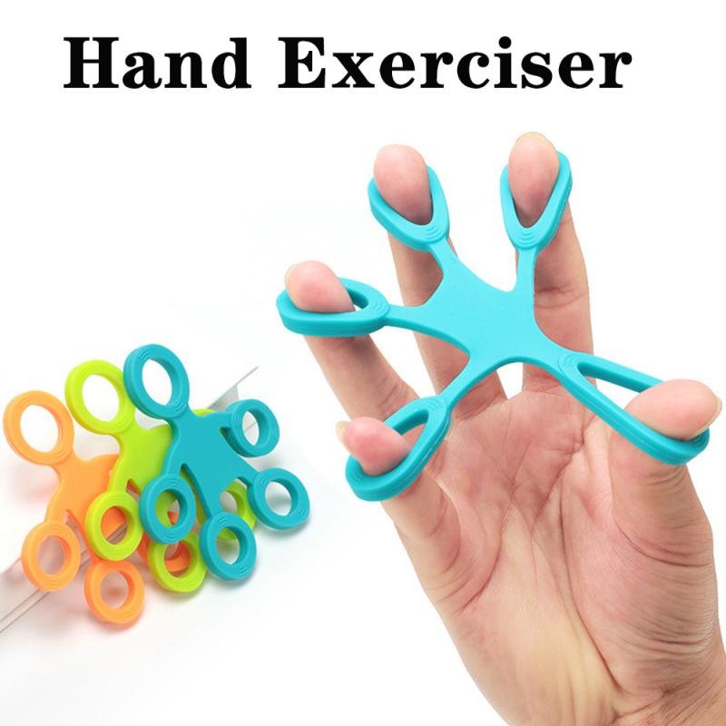 Siliconen Hand Trainer Vinger Grijper Exerciser Vinger Brancard Oefening Handgrepen Pols Sterkte Expander Revalidatie Gereedschap