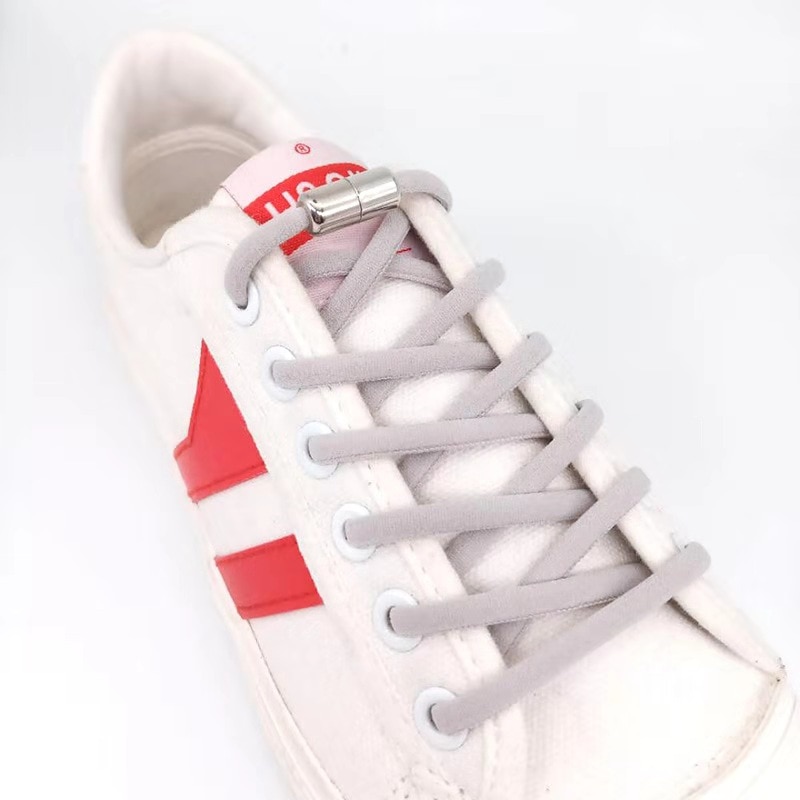 Cordones redondos elásticos para zapatillas de niños y adultos, cordones sin atar, 110cm