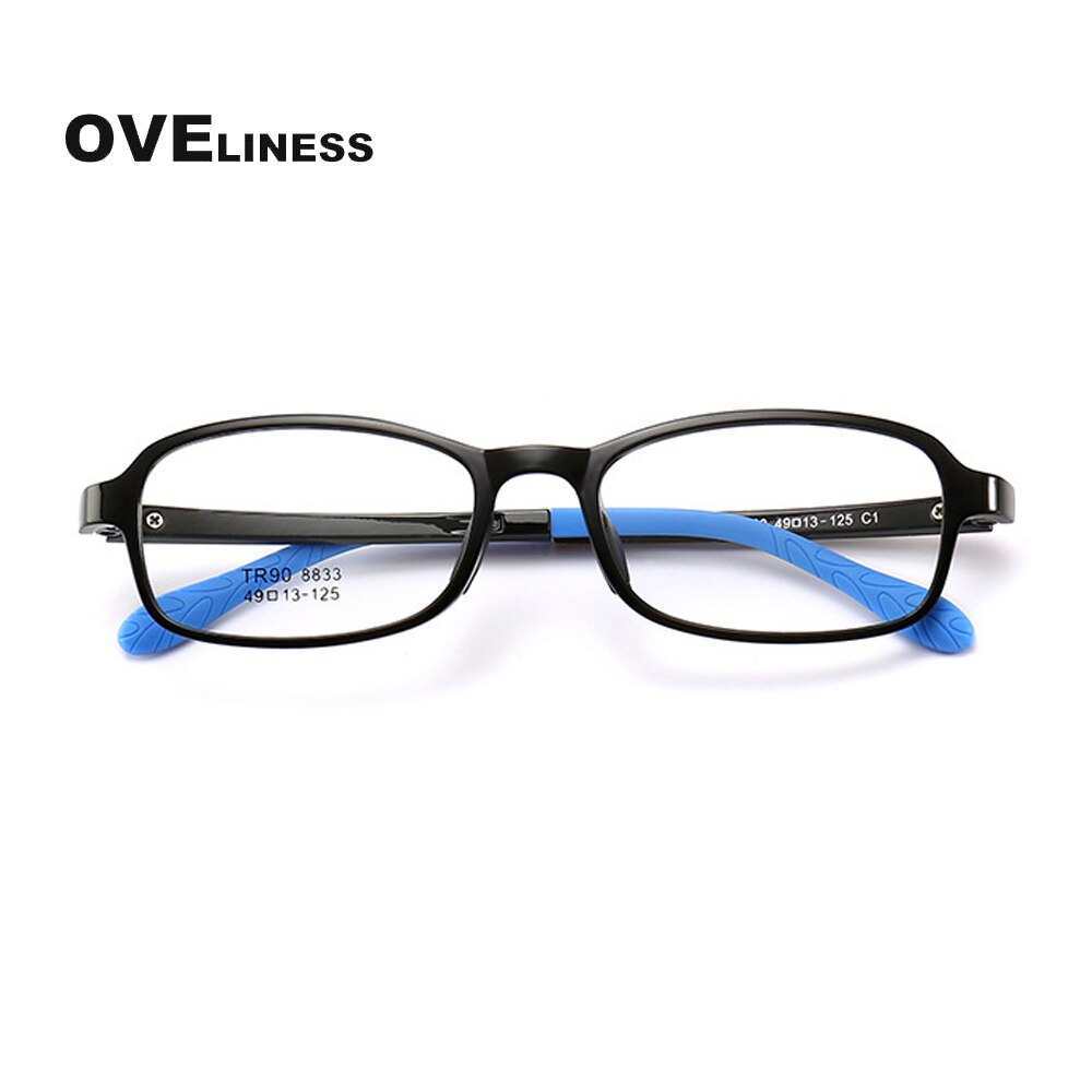 Myopia Optical Children Glasses Frame boy girl Solid TR90 Diopter Transparent Prescription Kids Glasses Flexible Soft Eyewear