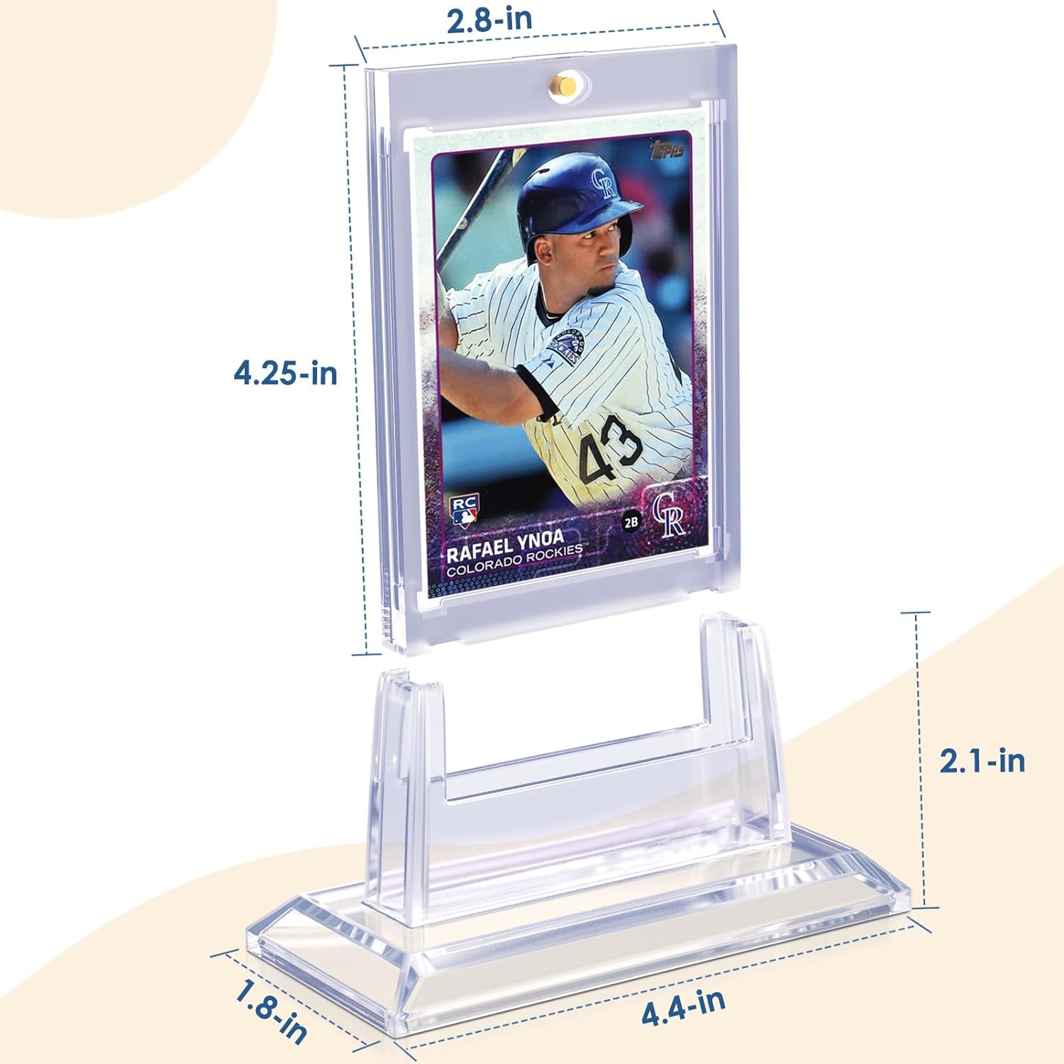 Set 35PT Kartenhalter, magnetisch, Acryl, Stützschutz, Hartplastikhüllen, Sammelvitrine, Baseball, Fußball, Sportkarten