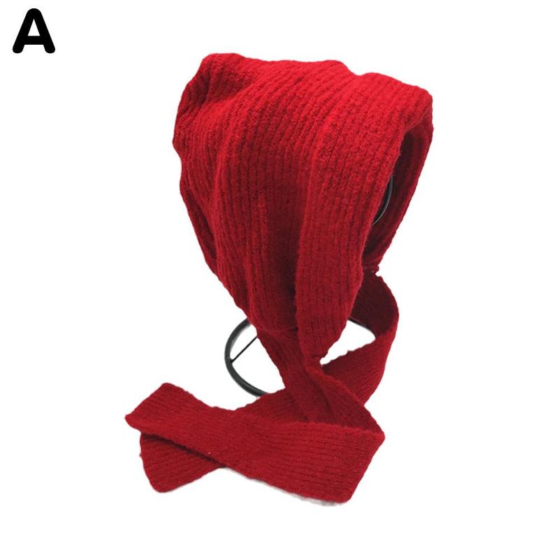 Winter Mutsen Vrouwen Retro Gehoorbescherming Warme Muts Eenvoudige Balaclava Alle-Match Caps Trendy Womens Mooie Koreaanse Beanie: A