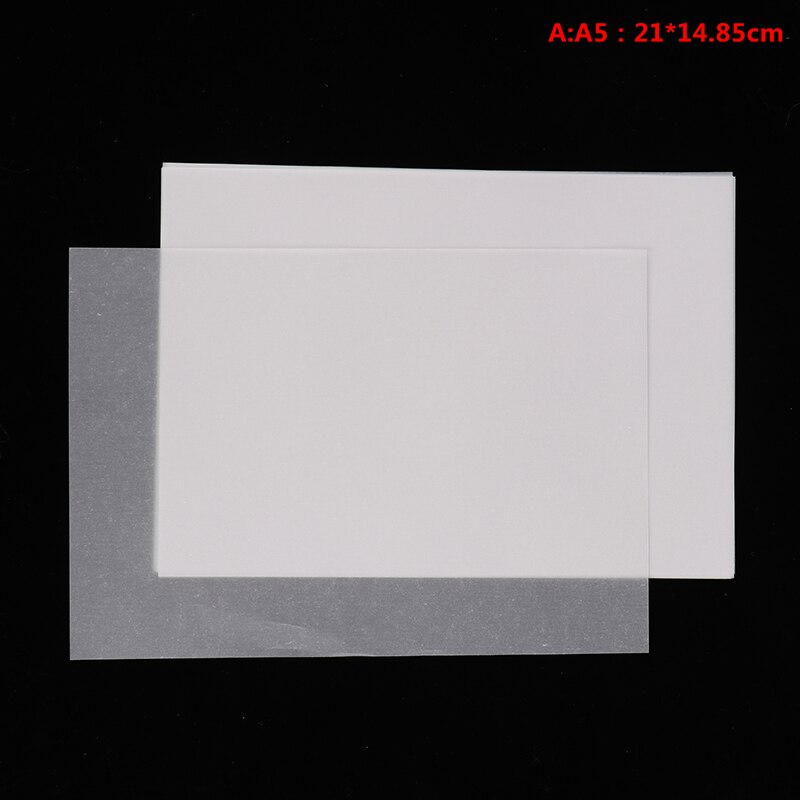 50pcs T-Shirt Impression Sur Papier de Transfert Thermique Léger Tissu Tissu Processus Autocollant Décoration Brillant Vêtements T-shirt Autocollants: A