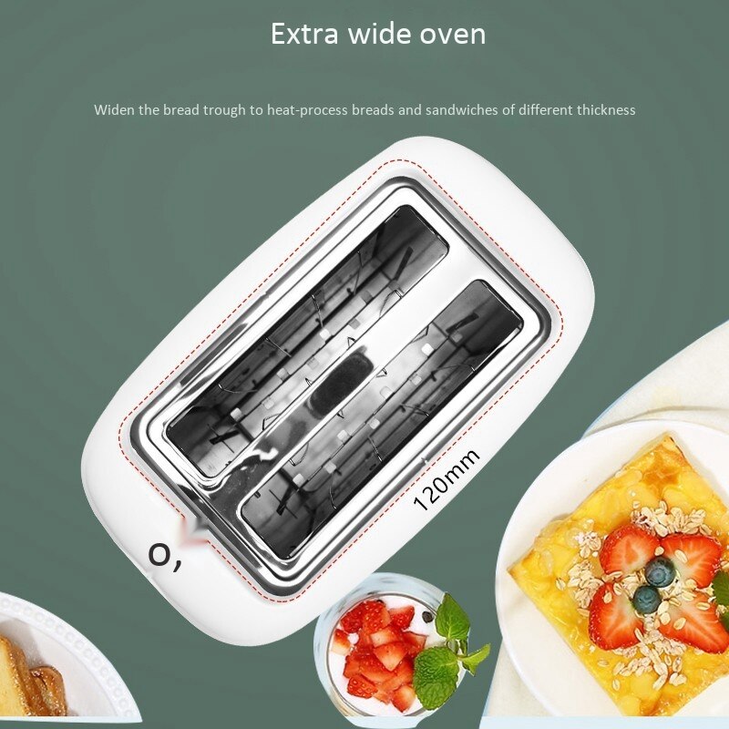 Automatic Toaster, Household Toaster Mini Breakfast Machine, Multi-Function Toaster,EU Plug