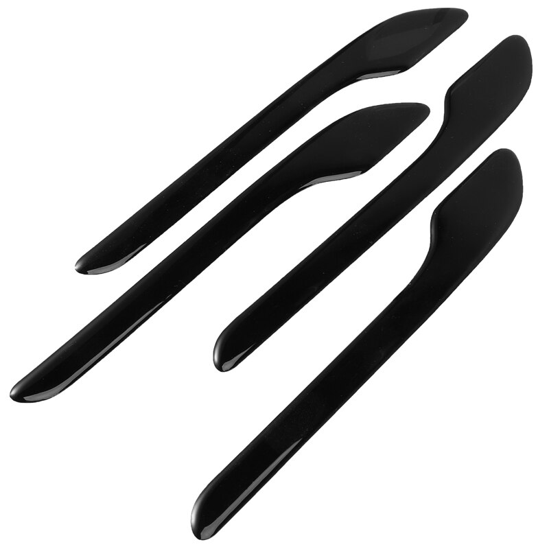 Bildörrhandtag wrap set skyddsklistermärken för tesla modell 3,  dörrhandtag 3d dekal biltillbehör 4 st (svart)