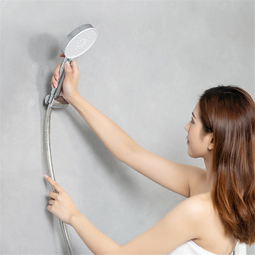3 Modes Adjustment Handheld Shower Head Set 360° 120mm 53 Water Hole with PVC Matel Powerful Massage Shower