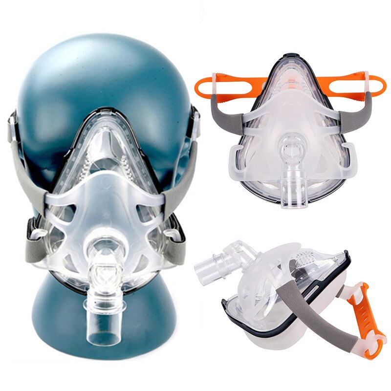 FM1 Volgelaatsmasker Cpap Auto Cpap Bipap Masker Met Gratis Hoofddeksels Wit Sml Voor Slaapapneu Osahs osas Snurken Mensen