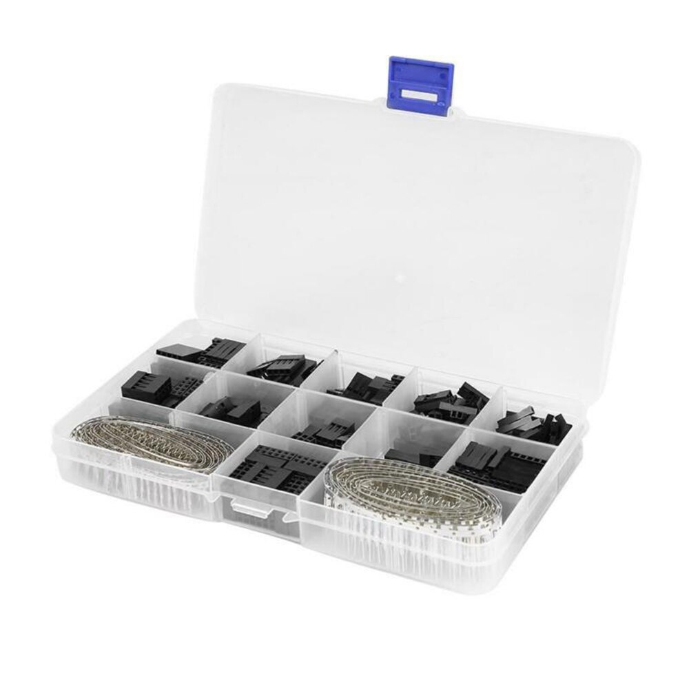 620 Pezzi/set 2.54 millimetri Dupont Alloggiamento Connettori Spille del Connettore Maschio Femmina A Crimpare Spille s Per Il Kit di Arduino E Raspberry Pi progetti