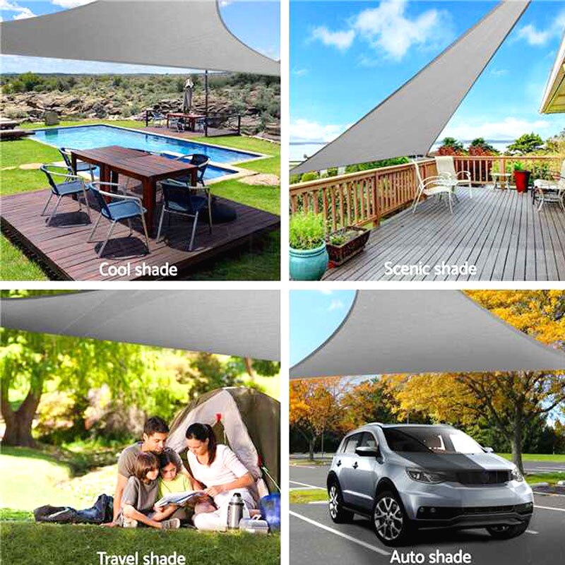 Waterproof UV Sunshade Protection Sun Shelter Outdoor Camping Canopy Garden Patio Courtyard Swimming Pool Shade Sail Awning