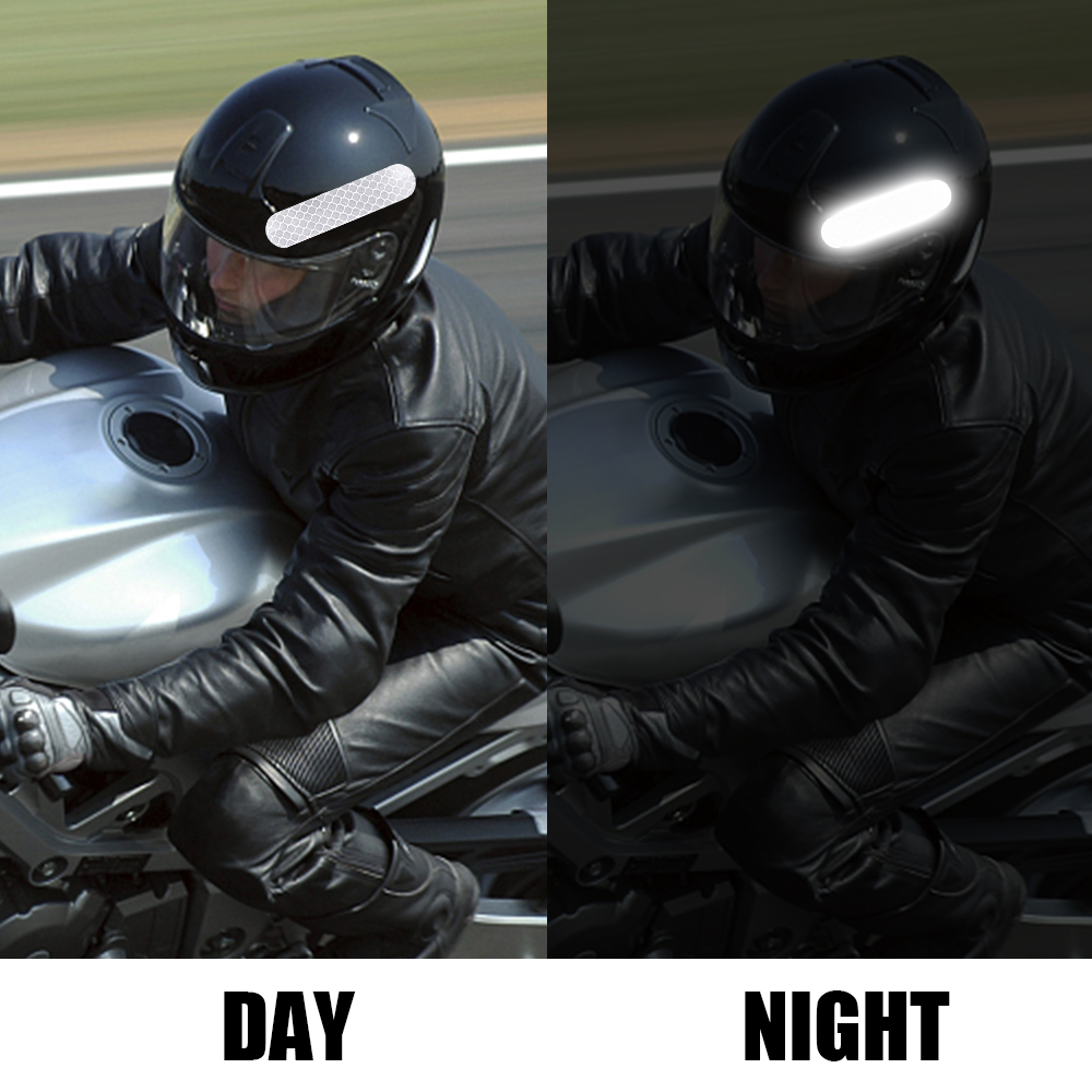 Motorrad Reflektierende Aufkleber Band Sicherheit Reflexion Streifen Hohe Sichtbarkeit retro Reflektor Warnzeichen Auto Zubehör