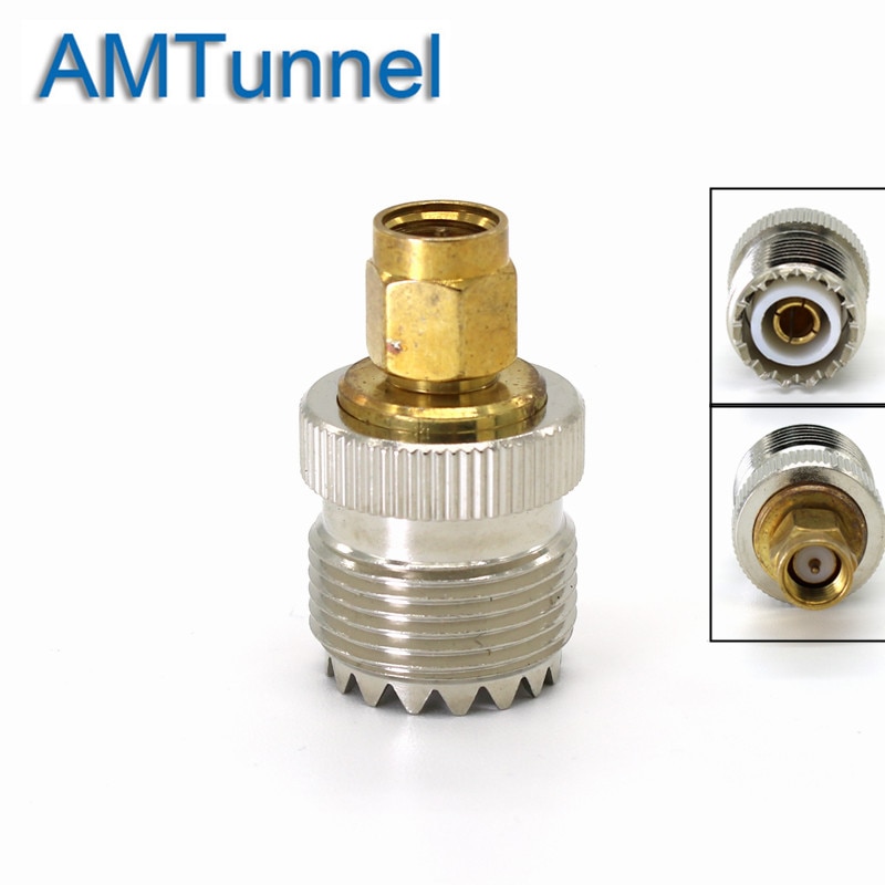 Sma Male Naar SL16 Vrouwelijke Connector Uhf SL16 Coax Adapter Connector Converter 1 Pc SMA-J/UHF-K Connector