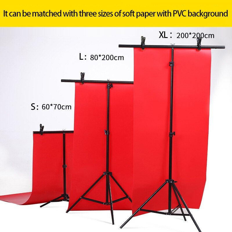 Fotografie T-Vorm Achtergrond Achtergrond Stand Verstelbare Ondersteuning Systeem Fotostudio Voor Non-woven Mousseline Achtergronden Pvc Achtergrond