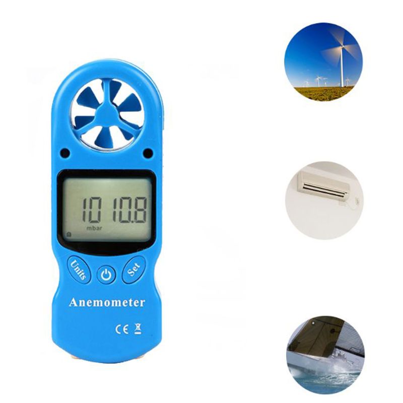 8 In 1 TL-302 Digitale Anemometer Lcd Display Thermometer Hygrometer Temperatuur Vochtigheid Wind Snelheid Chill Luchtdruk