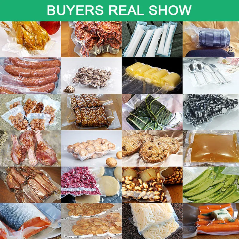 Food Vacuum Sealer Tassen Keuken Sous Vide Opslag Verpakking Zak Voor Vlees Groente Vers Houden 12/15/17/20/25/28/30Cm X 500Cm