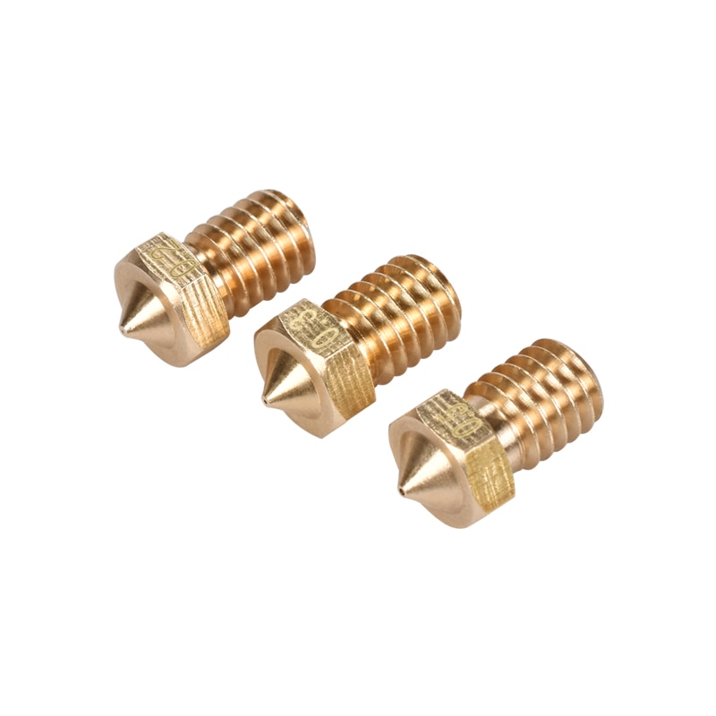 5/10 stuks 3d printeronderdelen 3d v6 & v5 j- kop 3d messing spuitmond extruder spuitmonden 0.2/0.25/0.3/0.4/0.5/0.6/0.8/1.0 mm voor 1.75/3.0mm