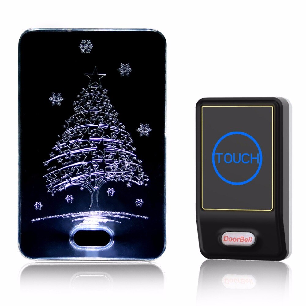 free Waterproof 28 Songs Wireless Remote Control Outdoor Transmitter 1 Indoor Receiver Door Bell Doorbells