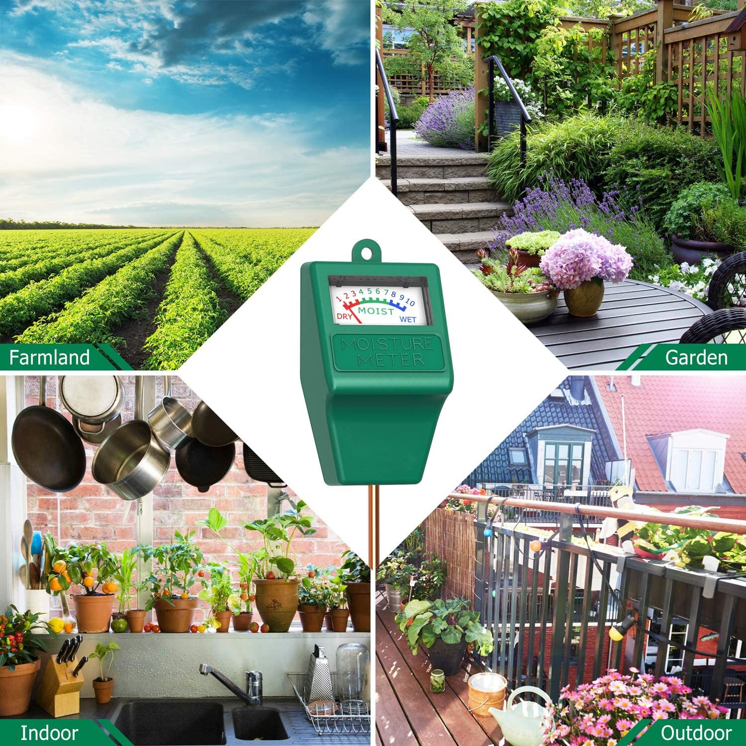 Garden Plant Soil Moisture Meter Hydroponics Analyzer Meter Moisture Measurement Tool For Indoor Outdoor Plants No Need Battery