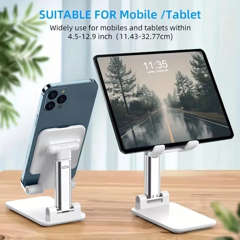 Foldable Desk Mobile Phone Holder Stand For IPhone IPad Xiaomi Adjustable Desktop Tablet Holder Universal Table Cell Phone Stand