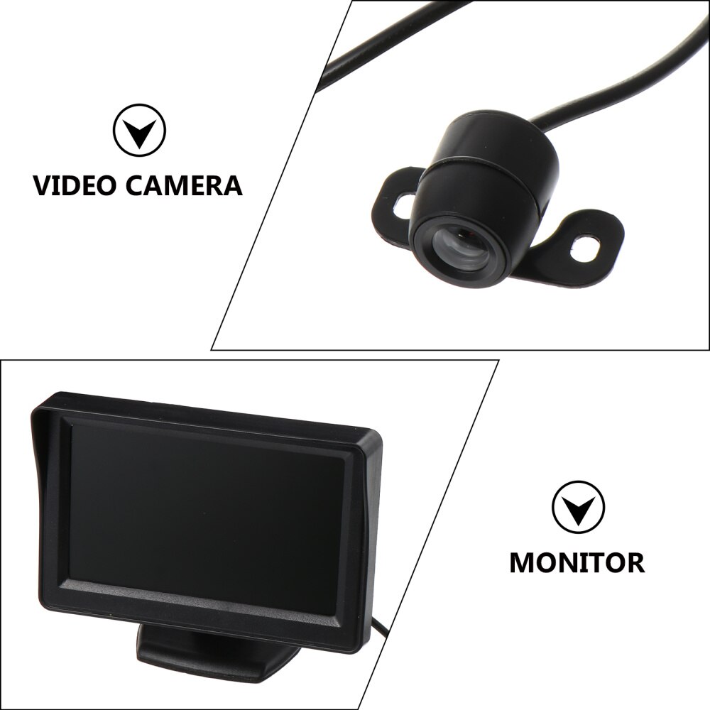 1 Set Car Rear View Kit 4.3 Inch LCD Monitor and Parking Reversing Camera