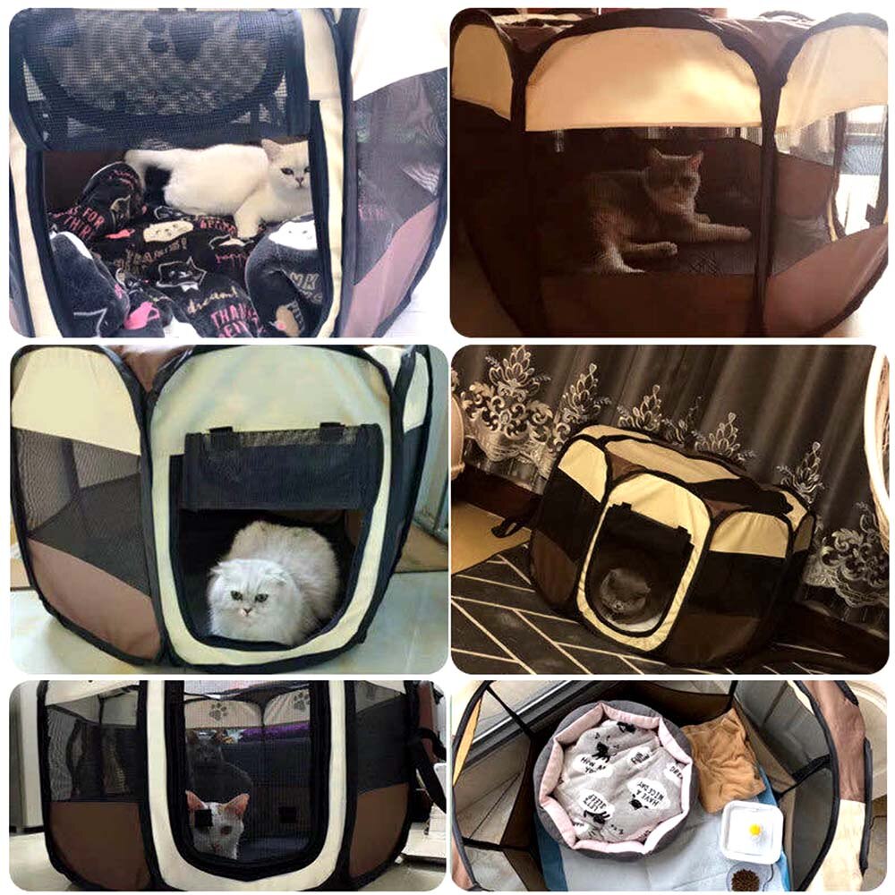 Pet Tent Portable Playpen Dog Portable Foldable Pet Playpen Pet Dog Playpen Tent Foldable Cat Cage Waterproof Dog Nest Kennel