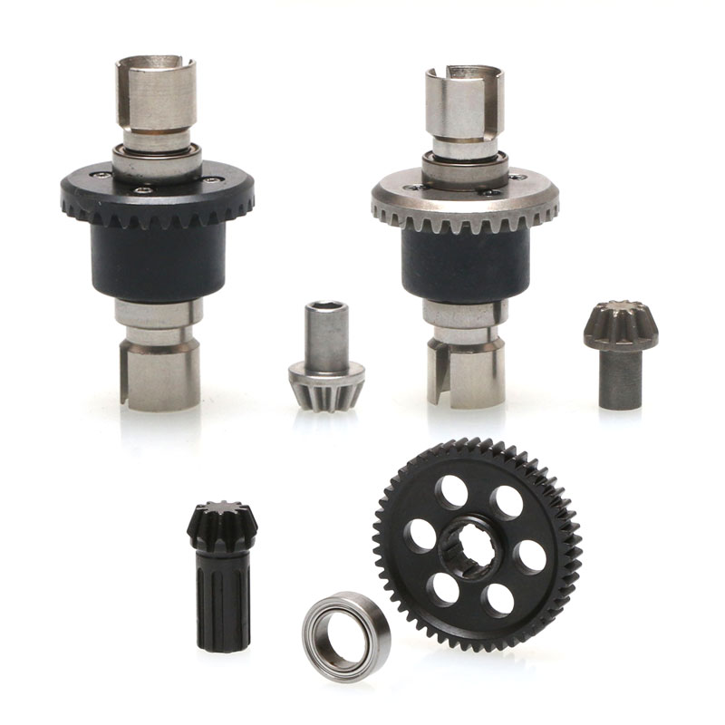 MJX engranaje diferencial delantero y trasero de Metal mejorado Hyper Go 16207 16208 16209 16210 14301 14302 R/C coches piezas de camiones R/C