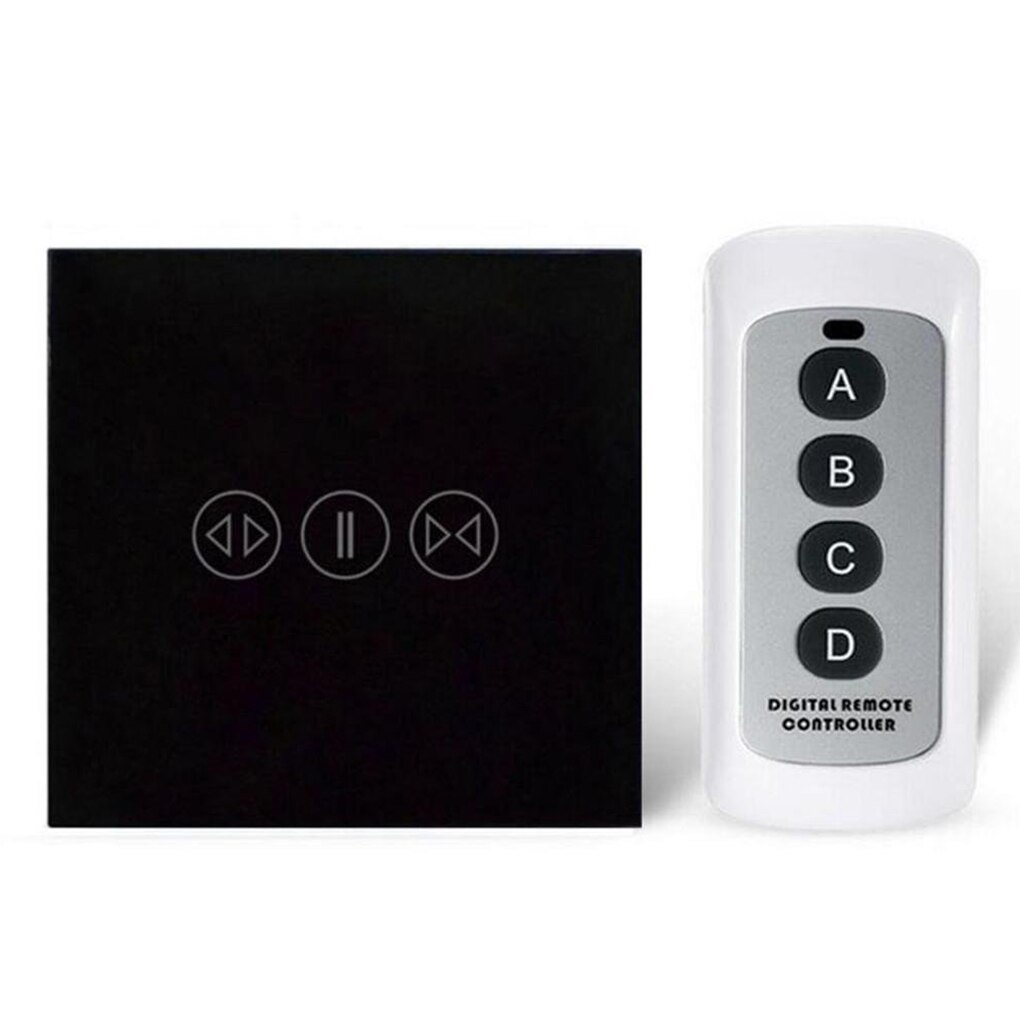Smart Curtain Switch With Remote Control Electric Curtain Touch Switch 433Mhz EU Smart Curtain Touch Switch Low-power Standby
