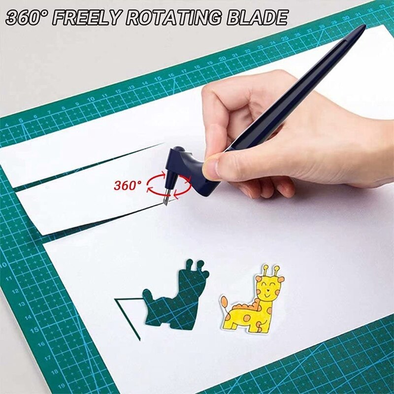 360-Degree Craft Cutting Tools -Cut Craft Cutting Tool, Precision Art Knife Cutter, with 360-Degree Art Cutting Tool