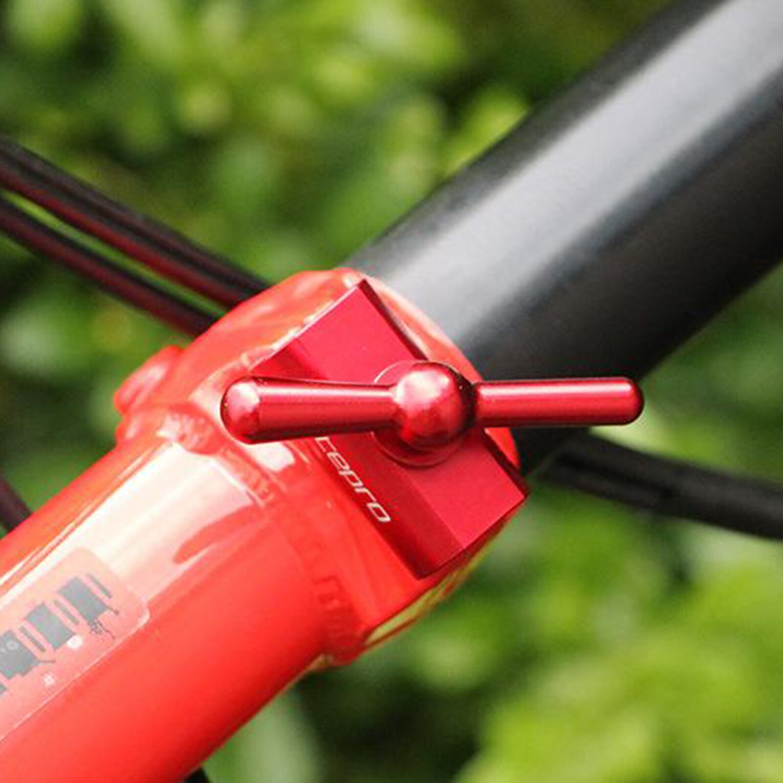 Folding Bike Hinge Clamp Lever for Brompton Frame Lock Buckle Clips: Red