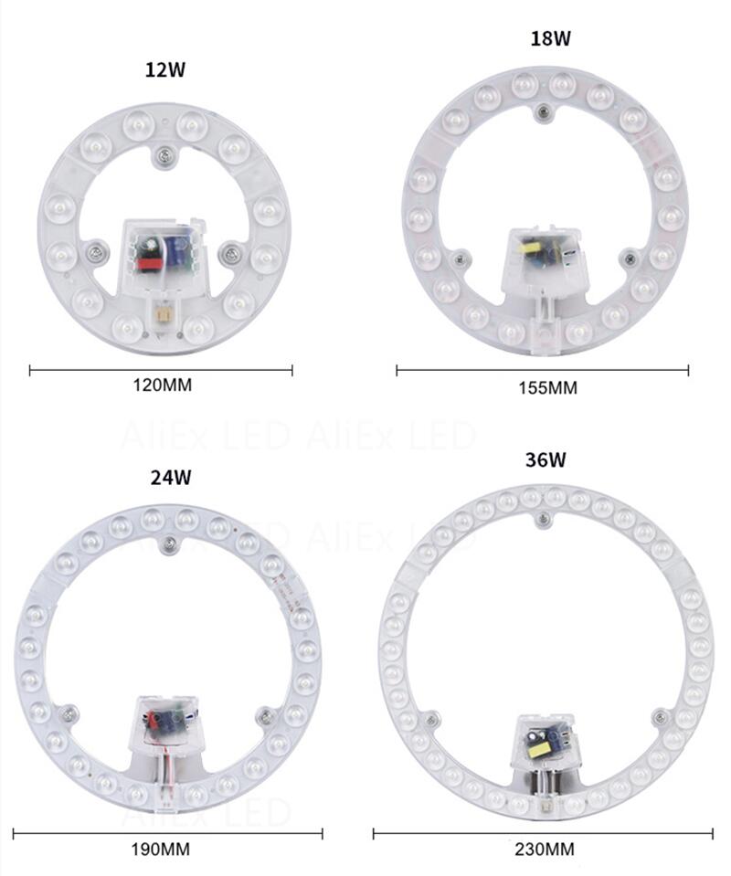 12W 18W 24W 36W 48W 72W 220V 240V Led Plafond Lamp Panel lamp Vervanging Chip Bron Lont Remould Led Hoge Helderheid Verlichting