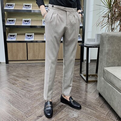 Spodnie streetwear dla mężczyzn spodnie casualowe luźne imprezowe perfumy męskie pantalony kostiumowe męskie czarne wiosenne