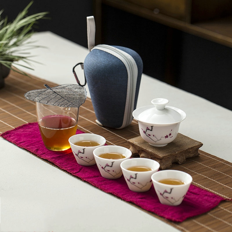 tea set gaiwan Ceramic teapot teacups gaiwan tea cup for puer chinese tea pot portable travel tea sets drinkware