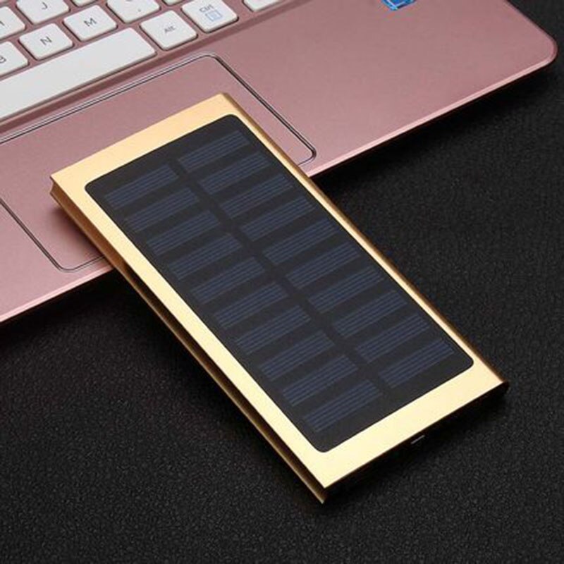Mobile Power Bank Nesting Portable Wear-resistant Mobile Power Box with 2 USB Port @M23: gold