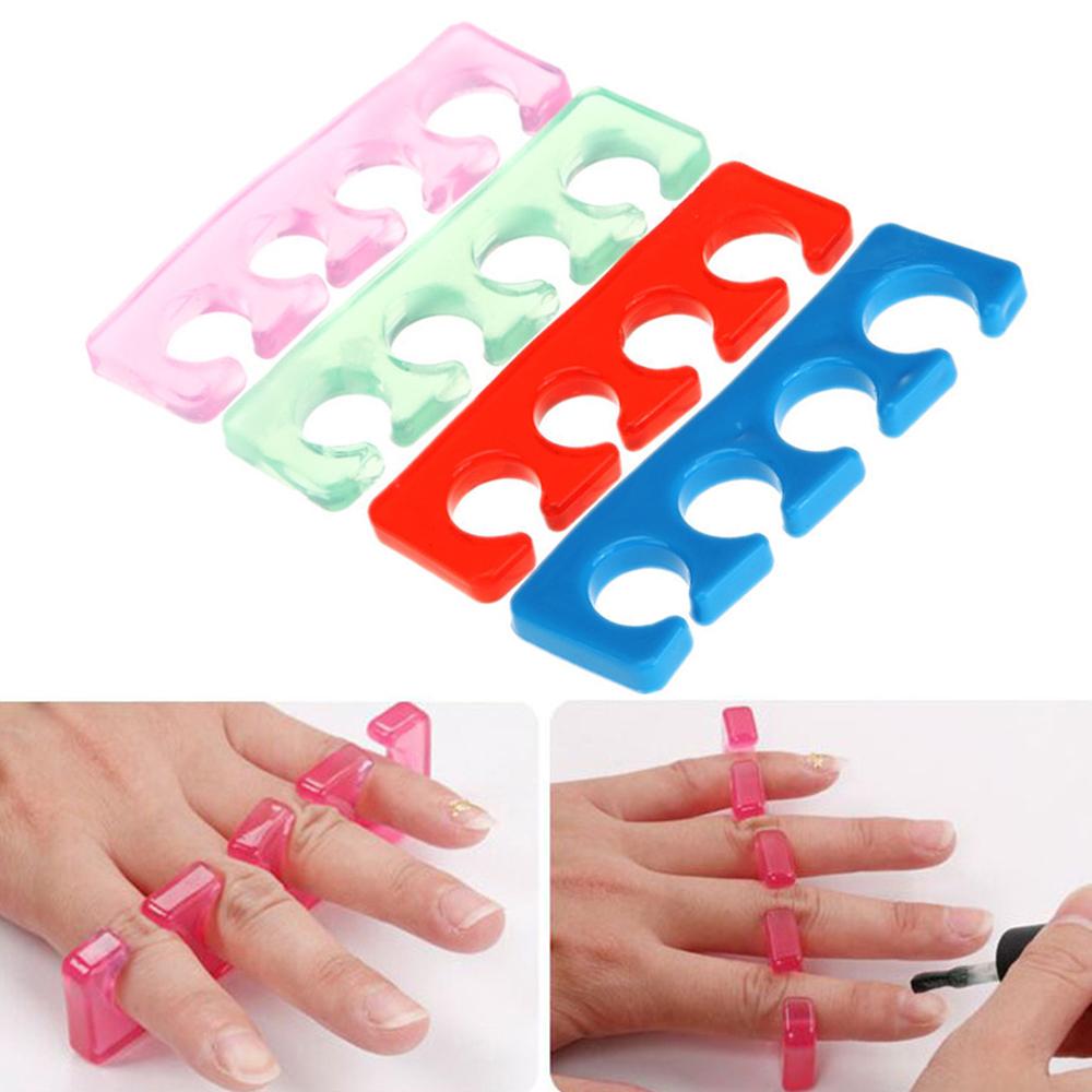 2 Pcs Silicone Soft Toe Separator Finger Spacer Voor Manicure Pedicure Nail Tool