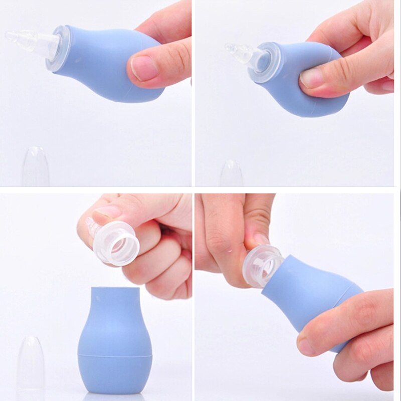 Baby sundhedspleje manuel silikone nasal aspirator spædbarn nasal sugeindretning / kold næse rengøringsværktøj sikkert ikke-giftigt
