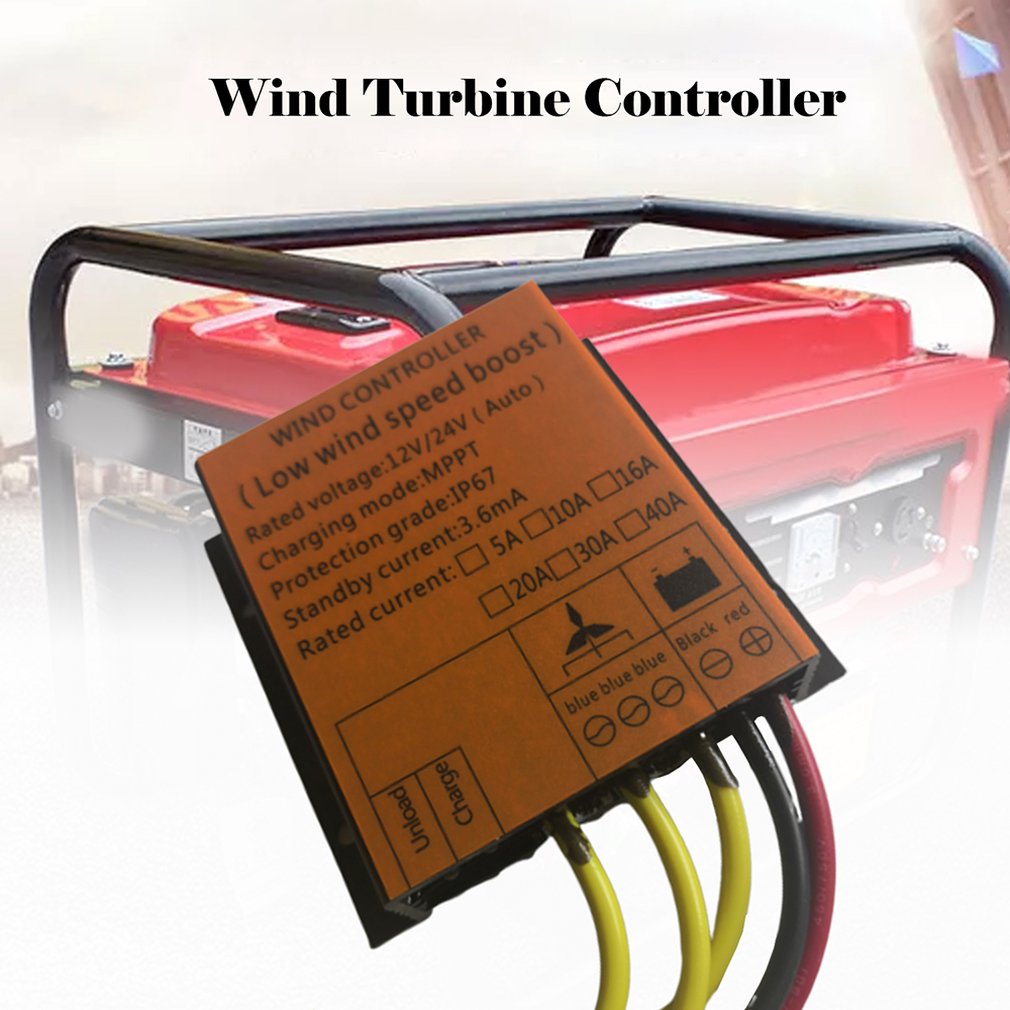 400W Wind Turbine Controller 12V24V Waterproof Mppt Rectifier Brake Charging Rectifier Bridge Sliver