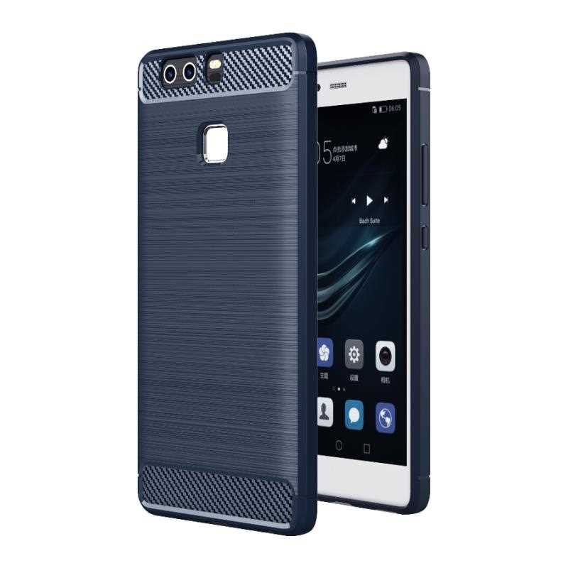 Weiche Silikonhülle für Huawei P9 / P9 Lite - Stoßfeste TPU-Hülle: Für  p9 / Marineblau