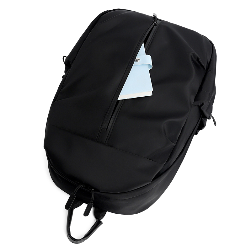 1, 14-Zoll-Freizeit-Schultasche mit großer Kapazität, Sport, einfache Männer und Frauen, universeller Computer-Rucksack mit Anhänger