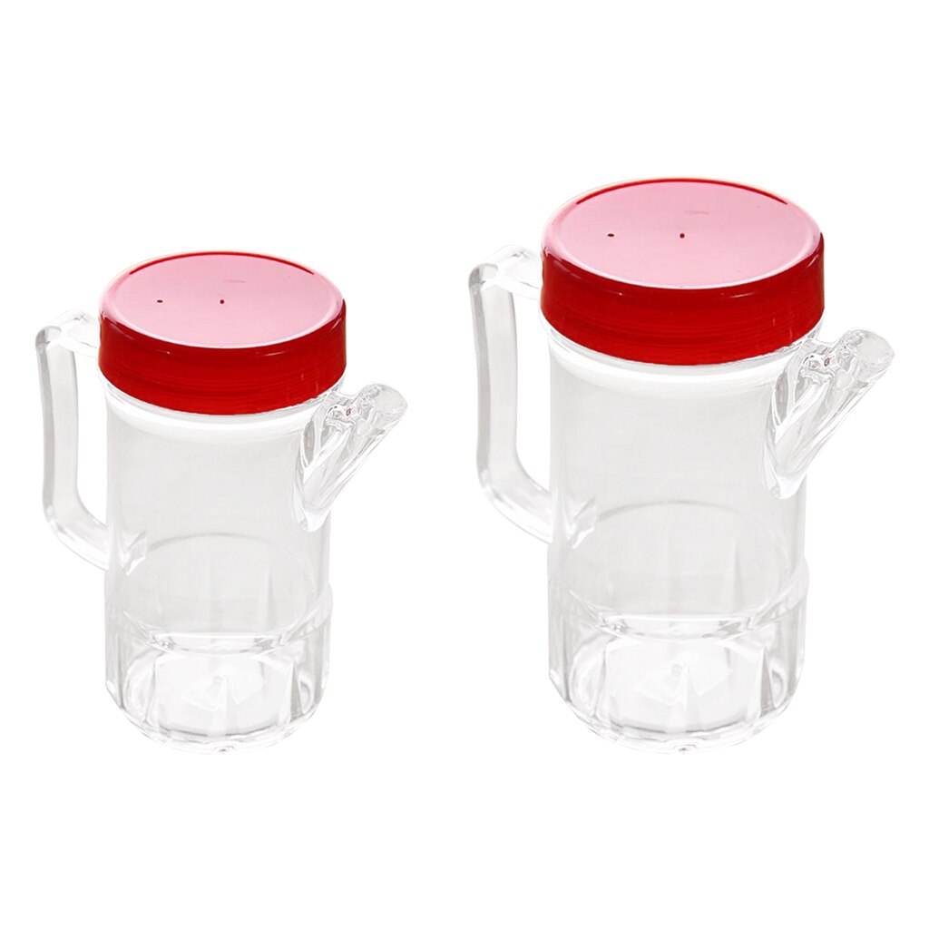 Opakowanie 2 akrylowych butelek z oliwą z oliwek i octem Cruet 500ml/360ml pojemnik