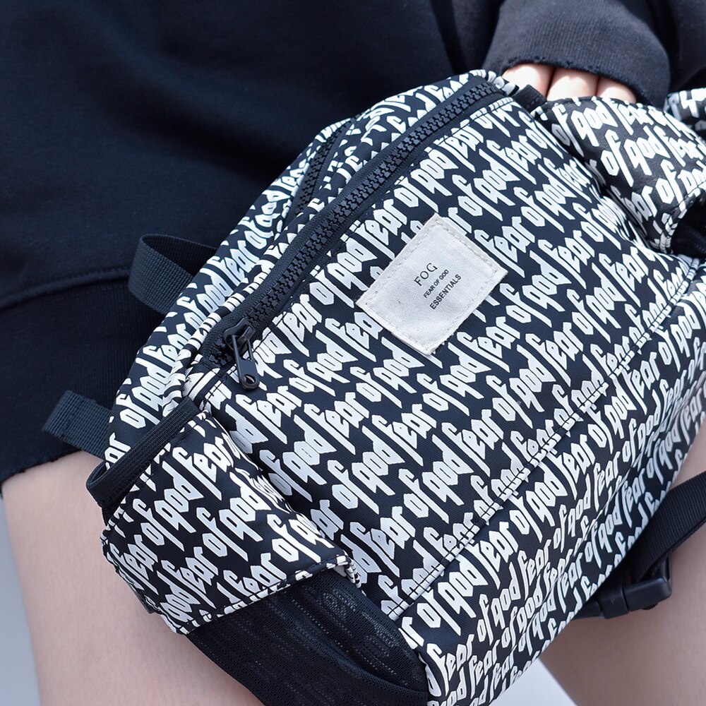 hoch Straße Wichtigsten Linie Nebel Volle Druck Sperrfeuer knapp Kleine Taille Tasche Diagonale Brust Tasche Männer und Frauen Tasche