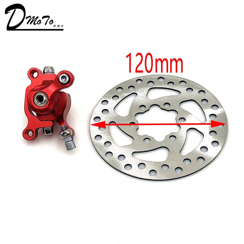 Til zoom skivebremse til el-scooter 10 tommer elektrisk med 140 mm 120mm bremseklodser metal pad bremse rotor cykel dele: N