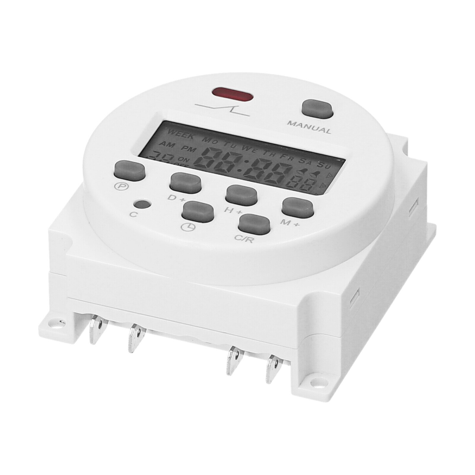 KKmoon CN101A Digital Timer Switch Weekly Programmable Panel Mounted Electrical Timer 16 Independent ON/ OFF Program