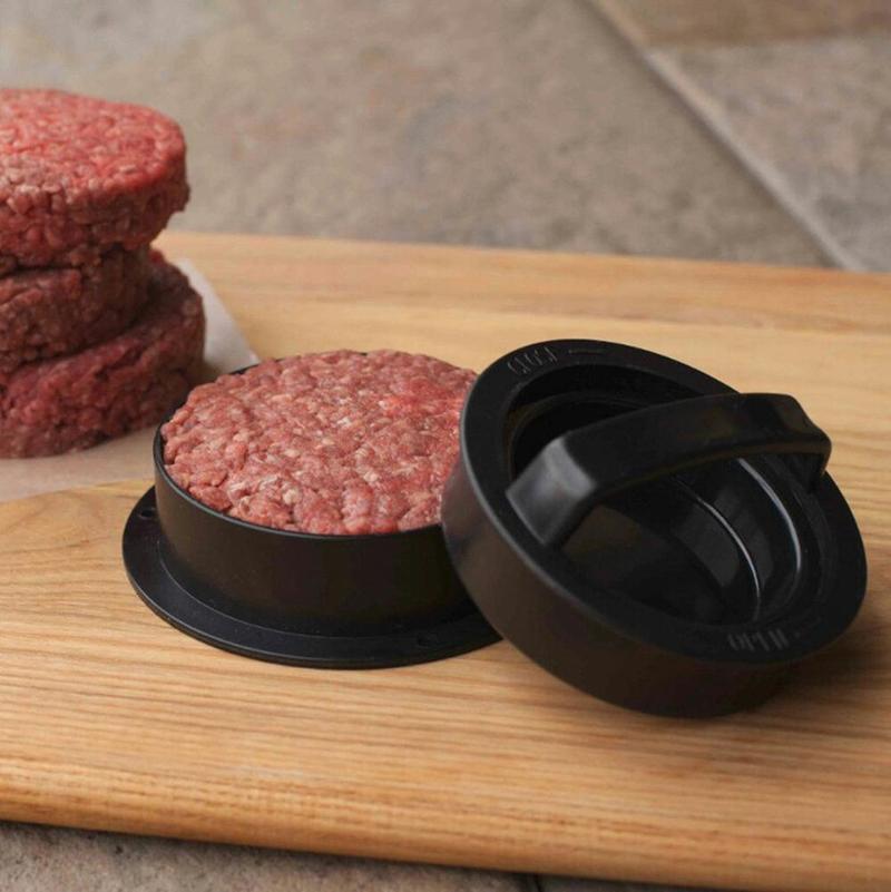 Hamburgermaskin kök non-stick matklassad abs hamburgerform form hamburgare köttpressverktyg biffbiff grillpress gör  a1 d 7